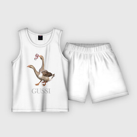 Детская пижама с шортами хлопок с принтом Гуси в Петрозаводске,  |  | anti | bird | geese | go | gussi | home | snake | анти | брэнд | верховный | высший | гуси | гуччи | домашняя | знак | идут | картинка | крутой | логотип | лучший | мода | молодёжная | популярная | прикол | птица | рисунок