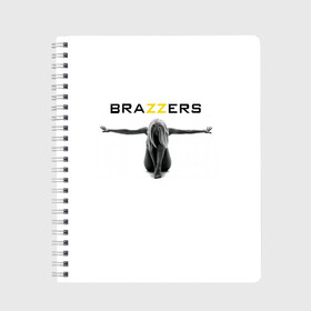 Тетрадь с принтом BRAZZERS в Петрозаводске, 100% бумага | 48 листов, плотность листов — 60 г/м2, плотность картонной обложки — 250 г/м2. Листы скреплены сбоку удобной пружинной спиралью. Уголки страниц и обложки скругленные. Цвет линий — светло-серый
 | brazzers | верховный | графика | девушка | девушки | дом | изображение | картинка | красивая | круто | лучший | любовь | мода | молодёжная | рисунок | силуэт | современная | стиль | студия | творчество