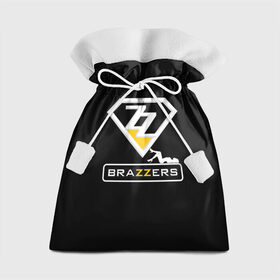 Подарочный 3D мешок с принтом BRAZZERS в Петрозаводске, 100% полиэстер | Размер: 29*39 см | 