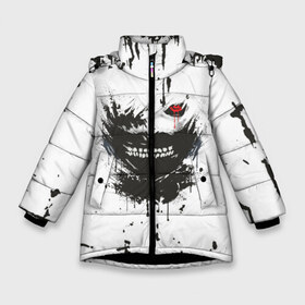 Зимняя куртка для девочек 3D с принтом Kaneki Ken (Tokyo Ghoul) #1 в Петрозаводске, ткань верха — 100% полиэстер; подклад — 100% полиэстер, утеплитель — 100% полиэстер. | длина ниже бедра, удлиненная спинка, воротник стойка и отстегивающийся капюшон. Есть боковые карманы с листочкой на кнопках, утяжки по низу изделия и внутренний карман на молнии. 

Предусмотрены светоотражающий принт на спинке, радужный светоотражающий элемент на пуллере молнии и на резинке для утяжки. | anime | kaneki ken | tokyo ghoul | аниме | канеки кен | токийский гуль