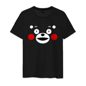 Мужская футболка хлопок с принтом KUMAMON в Петрозаводске, 100% хлопок | прямой крой, круглый вырез горловины, длина до линии бедер, слегка спущенное плечо. | japanese | kumamon | kumamoto | аниме | игрушка | кумамон | кумамото сапурайдзу | персонаж | талисман | япония