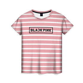 Женская футболка 3D с принтом BlackPink в Петрозаводске, 100% полиэфир ( синтетическое хлопкоподобное полотно) | прямой крой, круглый вырез горловины, длина до линии бедер | 