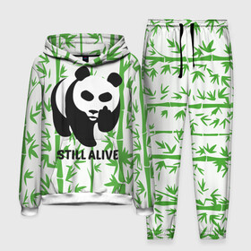 Мужской костюм 3D (с толстовкой) с принтом Still Alive в Петрозаводске,  |  | alive | bamboo | green | greenpeace | panga | peace | still | бамбук | грин | гринпис | живая | живой | зеленый | мир | панда | панды | пис