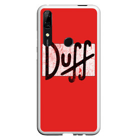 Чехол для Honor P Smart Z с принтом Duff Beer в Петрозаводске, Силикон | Область печати: задняя сторона чехла, без боковых панелей | beer | donut | duff | fun | homer | joke | simpson | simpsons | гомер | дафф | пончик | прикол | приколы | симпсон | симпсоны