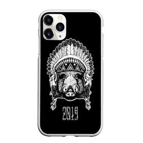 Чехол для iPhone 11 Pro Max матовый с принтом Кабан 2019 в Петрозаводске, Силикон |  | верховный | вождь | год | голова | дикий | животные | индеец | ирокез | к | кабан | клыки | круто | лидер | лучший | мода | молодёжная | новый год | подарок | поздравление | поросенок | праздник | рисунок