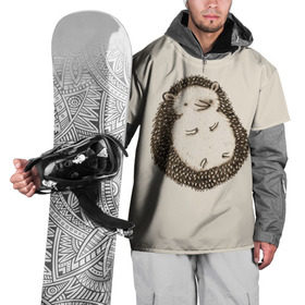 Накидка на куртку 3D с принтом Пузико Ежика в Петрозаводске, 100% полиэстер |  | cute | hedgehog | hedgehogs | ежи | ежик | ежики | живот | животик | иголки | лапки | милый | пузико | пузо | смешной | ушки