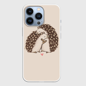 Чехол для iPhone 13 Pro с принтом Любовь Ежиков в Петрозаводске,  |  | cute | heart | hedgehog | hedgehogs | love | ежи | ежик | ежики | иголки | лапки | любовь | милый | обнимашки | пузико | пузо | сердечки | сердечко | смешной | ушки
