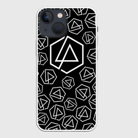 Чехол для iPhone 13 mini с принтом LINKIN PARK PATTERN в Петрозаводске,  |  | alteranative rock | chester bennington | linkin park | logo | mike shinoda | music | rap | rock | альтернативный рок | группа | лого | музыка | реп | рок