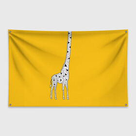 Флаг-баннер с принтом Я Жираф в Петрозаводске, 100% полиэстер | размер 67 х 109 см, плотность ткани — 95 г/м2; по краям флага есть четыре люверса для крепления | animal | desert | giraffe | long | pattern | skin | tall | высокий | длинная | животное | животные | жираф | жирафы | пустыня | узор | шея