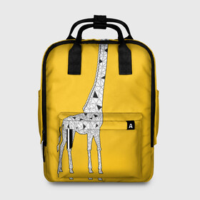 Женский рюкзак 3D с принтом Я Жираф в Петрозаводске, 100% полиэстер | лямки с регулируемой длиной, сверху ручки, чтобы рюкзак нести как сумку. Основное отделение закрывается на молнию, как и внешний карман. Внутри два дополнительных кармана, один из которых закрывается на молнию. По бокам два дополнительных кармашка, куда поместится маленькая бутылочка
 | animal | desert | giraffe | long | pattern | skin | tall | высокий | длинная | животное | животные | жираф | жирафы | пустыня | узор | шея