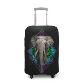 Чехол для чемодана 3D с принтом Индийский Слон в Петрозаводске, 86% полиэфир, 14% спандекс | двустороннее нанесение принта, прорези для ручек и колес | africa | elephant | elephants | india | ornament | pattern | skin | tusks | африка | бивни | индия | кожа | орнамент | слон | слоненок | слоник | слоники | слоны | слонята | узор | хобот