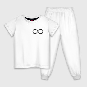 Детская пижама хлопок с принтом Infinity в Петрозаводске, 100% хлопок |  брюки и футболка прямого кроя, без карманов, на брюках мягкая резинка на поясе и по низу штанин
 | Тематика изображения на принте: infinity | бесконечность | инфинити