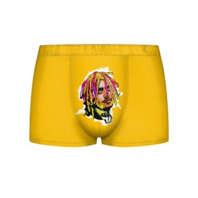 Мужские трусы 3D с принтом Lil Pump в Петрозаводске, 50% хлопок, 50% полиэстер | классическая посадка, на поясе мягкая тканевая резинка | drumtick | elementary | esketit | esskeetit | gang | garcia | gazzy | gucci | guccigang | jetski | pump | rap | trap | usa | газзи | гарсия | лил | памп | рэп | сша | трап | эщкере