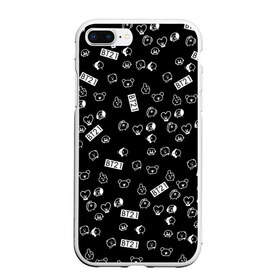 Чехол для iPhone 7Plus/8 Plus матовый с принтом BTS BT21 STICKERS в Петрозаводске, Силикон | Область печати: задняя сторона чехла, без боковых панелей | bt21 | bts | bts army | bts stickers | j hope | jimin | jin | jungkook | k pop | rap monster | rapmon | suga | v | бтс | корея | стикеры bts