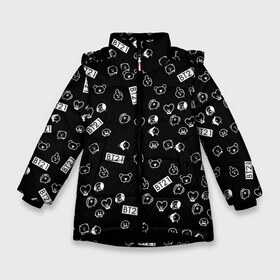 Зимняя куртка для девочек 3D с принтом BTS BT21 STICKERS в Петрозаводске, ткань верха — 100% полиэстер; подклад — 100% полиэстер, утеплитель — 100% полиэстер. | длина ниже бедра, удлиненная спинка, воротник стойка и отстегивающийся капюшон. Есть боковые карманы с листочкой на кнопках, утяжки по низу изделия и внутренний карман на молнии. 

Предусмотрены светоотражающий принт на спинке, радужный светоотражающий элемент на пуллере молнии и на резинке для утяжки. | bt21 | bts | bts army | bts stickers | j hope | jimin | jin | jungkook | k pop | rap monster | rapmon | suga | v | бтс | корея | стикеры bts