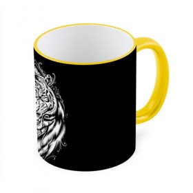 Кружка 3D с принтом Dark Tiger в Петрозаводске, керамика | ёмкость 330 мл | africa | creepy | dark | desert | predator | scary | tiger | tigers | африка | жуткий | мрачный | пустыня | страшный | тигр | тигренок | тигрица | тигрицы | тигры | тигрята | хищник
