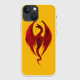 Чехол для iPhone 13 mini с принтом Красный Дракон в Петрозаводске,  |  | age | dragon | dragons | knight | knights | middle | red | viking | vikings | век | века | викинг | викинги | дракон | дракона | драконы | как | красный | приручить | рыцари | рыцарь | средние | средний