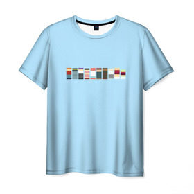 Мужская футболка 3D с принтом Футурама - минимализм в Петрозаводске, 100% полиэфир | прямой крой, круглый вырез горловины, длина до линии бедер | bender | fry | futurama | planet express | бендер | гипножаба | зойдберг | лила | фрай | футурама