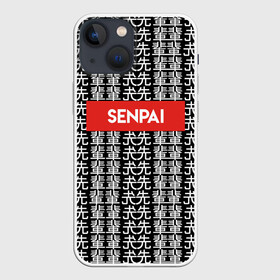 Чехол для iPhone 13 mini с принтом SENPAI НА ЯПОНСКОМ в Петрозаводске,  |  | alien | anime | axegao | fight | game | manga | martial artist | senpai | аниме | арт | персонажи | япония