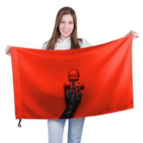 Флаг 3D с принтом American Horror Story в Петрозаводске, 100% полиэстер | плотность ткани — 95 г/м2, размер — 67 х 109 см. Принт наносится с одной стороны | ahs | american horror story | американская история ужасов | младенец | ребенок