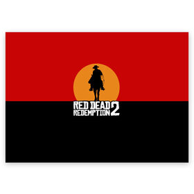 Поздравительная открытка с принтом Red Dead Redemption 2 в Петрозаводске, 100% бумага | плотность бумаги 280 г/м2, матовая, на обратной стороне линовка и место для марки
 | game | rdr2 | red dead redemption 2 | rockstar studios | игры