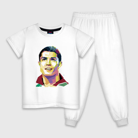 Детская пижама хлопок с принтом Ronaldo в Петрозаводске, 100% хлопок |  брюки и футболка прямого кроя, без карманов, на брюках мягкая резинка на поясе и по низу штанин
 | champion | cr7 | cristiano | game | goal | italy | juventus | madrid | real | ronaldo | spain | team | буффон | гол | дибала | золотой мяч | игрок | испания | италия | криштиану | мадрид | португалия | реал | роналду | спорт | тренер | футбол | 