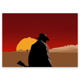 Поздравительная открытка с принтом Red Dead Redemption 2 в Петрозаводске, 100% бумага | плотность бумаги 280 г/м2, матовая, на обратной стороне линовка и место для марки
 | dead | gamer | john | marston | rdr | red | redemption | rockstar | shooter | western | вестерн | джон | марстон | шутер
