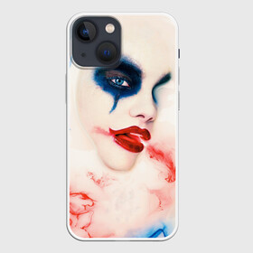 Чехол для iPhone 13 mini с принтом American Horror Story в Петрозаводске,  |  | ahs | american horror story | американская история ужасов | вода | клоун | краска | макияж | молоко