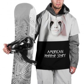 Накидка на куртку 3D с принтом American Horror Story в Петрозаводске, 100% полиэстер |  | ahs | american horror story | американская история ужасов | демон | краска | лицо | макияж | монашка | черные глаза