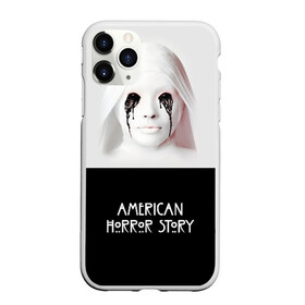 Чехол для iPhone 11 Pro матовый с принтом American Horror Story в Петрозаводске, Силикон |  | ahs | american horror story | американская история ужасов | демон | краска | лицо | макияж | монашка | черные глаза