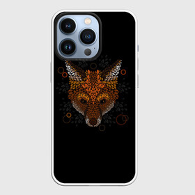 Чехол для iPhone 13 Pro с принтом Лиса из Листьев в Петрозаводске,  |  | cute | fox | foxes | ginger | leaves | tail | забавная | лис | лиса | лисица | лисицы | лисичка | лисички | лист | листочки | листочная | листья | лисы | милая | рыжая | рыжие | смешная | фыр | хвост | хвосты