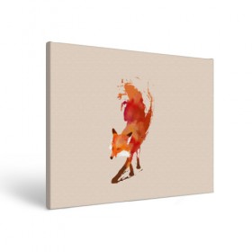 Холст прямоугольный с принтом Paint Fox в Петрозаводске, 100% ПВХ |  | cute | fox | foxes | ginger | paint | tail | забавная | краска | лис | лиса | лисица | лисицы | лисичка | лисички | лисы | милая | рыжая | рыжие | смешная | фыр | хвост | хвосты