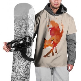 Накидка на куртку 3D с принтом Paint Fox в Петрозаводске, 100% полиэстер |  | Тематика изображения на принте: cute | fox | foxes | ginger | paint | tail | забавная | краска | лис | лиса | лисица | лисицы | лисичка | лисички | лисы | милая | рыжая | рыжие | смешная | фыр | хвост | хвосты