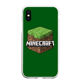 Чехол для iPhone XS Max матовый с принтом Minecraft в Петрозаводске, Силикон | Область печати: задняя сторона чехла, без боковых панелей | craft | creeper | enderman | mine | minecraft | miner | online | skeleton | sword | tnt | world | zombie | динамит | зомби | игра | игры | кирка | крипер | майнер | майнкрафт | меч | мир | онлайн | скелетон