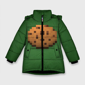 Зимняя куртка для девочек 3D с принтом Minecraft Печенька в Петрозаводске, ткань верха — 100% полиэстер; подклад — 100% полиэстер, утеплитель — 100% полиэстер. | длина ниже бедра, удлиненная спинка, воротник стойка и отстегивающийся капюшон. Есть боковые карманы с листочкой на кнопках, утяжки по низу изделия и внутренний карман на молнии. 

Предусмотрены светоотражающий принт на спинке, радужный светоотражающий элемент на пуллере молнии и на резинке для утяжки. | Тематика изображения на принте: cookies | craft | creeper | mine | minecraft | miner | online | skeleton | sword | tnt | world | zombie | зомби | игра | игры | кирка | крипер | майнер | майнкрафт | меч | мир | онлайн | печенье | печенька | скелетон