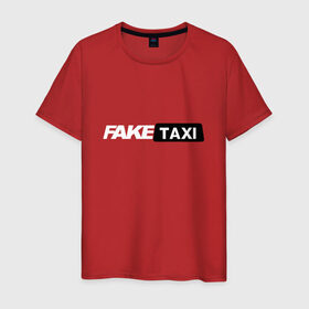 Мужская футболка хлопок с принтом Fake taxi в Петрозаводске, 100% хлопок | прямой крой, круглый вырез горловины, длина до линии бедер, слегка спущенное плечо. | 