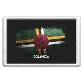 Магнит 45*70 с принтом DOMINICA(Доминика) в Петрозаводске, Пластик | Размер: 78*52 мм; Размер печати: 70*45 | dominica | urban | город | доминика | мир | путешествие | символика | страны | флаг