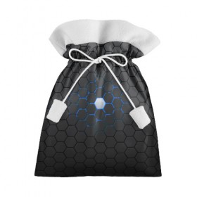 Подарочный 3D мешок с принтом Гексагон в Петрозаводске, 100% полиэстер | Размер: 29*39 см | hexagon | metal | pattern | steel | гексагон | метал | паттерн | сталь | текстуры | шестиугольник