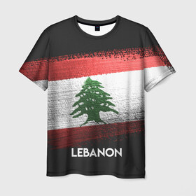 Мужская футболка 3D с принтом LEBANON(Ливан) в Петрозаводске, 100% полиэфир | прямой крой, круглый вырез горловины, длина до линии бедер | lebanon | urban | город | ливан | мир | путешествие | символика | страны | флаг