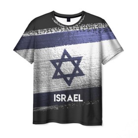 Мужская футболка 3D с принтом Israel(Израиль) в Петрозаводске, 100% полиэфир | прямой крой, круглый вырез горловины, длина до линии бедер | israel | urban | город | израиль | мир | путешествие | символика | страны | флаг