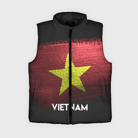 Женский жилет утепленный 3D с принтом VIETNAM(Вьетнам) в Петрозаводске,  |  | urban | vietnam | город | мир | путешествие | символика | страны | флаг