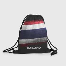 Рюкзак-мешок 3D с принтом Тайланд(Thailand) в Петрозаводске, 100% полиэстер | плотность ткани — 200 г/м2, размер — 35 х 45 см; лямки — толстые шнурки, застежка на шнуровке, без карманов и подкладки | thailand | urban | город | мир | путешествие | символика | страны | таиланд | флаг
