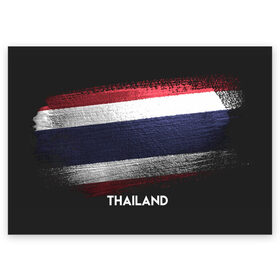 Поздравительная открытка с принтом Тайланд(Thailand) в Петрозаводске, 100% бумага | плотность бумаги 280 г/м2, матовая, на обратной стороне линовка и место для марки
 | thailand | urban | город | мир | путешествие | символика | страны | таиланд | флаг