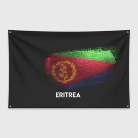 Флаг-баннер с принтом ERITREA в Петрозаводске, 100% полиэстер | размер 67 х 109 см, плотность ткани — 95 г/м2; по краям флага есть четыре люверса для крепления | eritrea | urban | город | мир | путешествие | символика | страны | флаг | эритрея