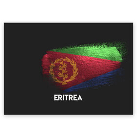 Поздравительная открытка с принтом ERITREA в Петрозаводске, 100% бумага | плотность бумаги 280 г/м2, матовая, на обратной стороне линовка и место для марки
 | eritrea | urban | город | мир | путешествие | символика | страны | флаг | эритрея