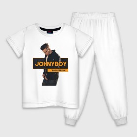 Детская пижама хлопок с принтом Johnyboy в Петрозаводске, 100% хлопок |  брюки и футболка прямого кроя, без карманов, на брюках мягкая резинка на поясе и по низу штанин
 | johnyboy | джонибой | джонни бой