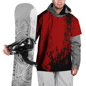 Накидка на куртку 3D с принтом Red blood в Петрозаводске, 100% полиэстер |  | halloween | брызги красок | брызги крови | картина кровью | красные пятна | кровавая абстракция | кровавые пятна | кровь | пятна краски