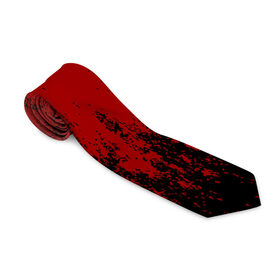 Галстук 3D с принтом Red blood в Петрозаводске, 100% полиэстер | Длина 148 см; Плотность 150-180 г/м2 | halloween | брызги красок | брызги крови | картина кровью | красные пятна | кровавая абстракция | кровавые пятна | кровь | пятна краски