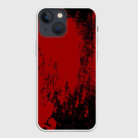 Чехол для iPhone 13 mini с принтом Red blood в Петрозаводске,  |  | halloween | брызги красок | брызги крови | картина кровью | красные пятна | кровавая абстракция | кровавые пятна | кровь | пятна краски