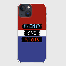 Чехол для iPhone 13 mini с принтом Twenty one pilots в Петрозаводске,  |  | 21 pilots | josh dun | music | rock | twenty one pilots | tyler joseph | джош дан | музыка | рок | тайлер джозеф